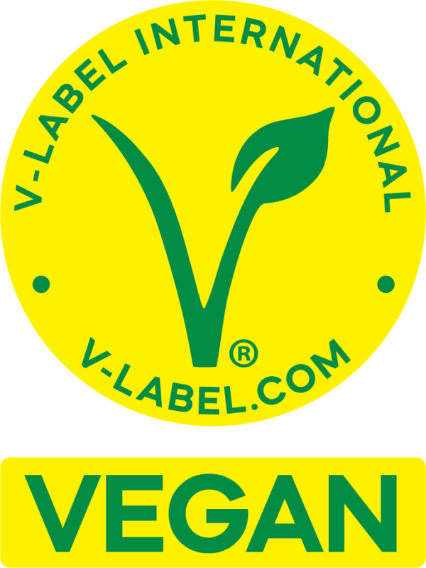 Vegan Siegel von Noils Naturals - 100% frei von tierischen Inhaltsstoffen.