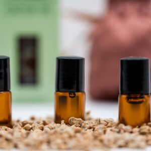 Noils Cactus Oil drei kleine Glasflaschen auf Kaktusfeigenkernen mit Samtbeutel
